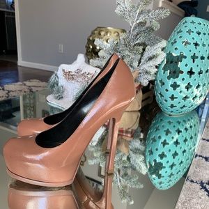 Double platform YSL heels